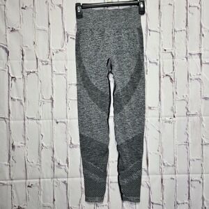 Victoria's Secret PINK Seamless High Waist Mesh Leggings Grey Marl XS Athle Yoga